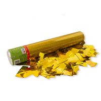 Пневмохлопушка 30 см конфетти золотое фольга