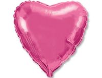 Шар Ф 18" Сердце металлик розовый/pink 46 см /FM