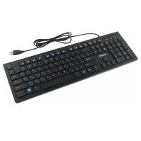 Клавиатура SmartBuy SBK-206U-K чёрная, USB, slim