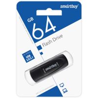 USB 3.0 Flash 64 Gb Smartbuy Scout Black