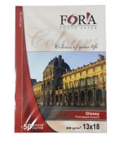 Глянцевая фотобумага FORA  200гр. 13x18, 50 листов