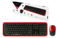 Комплект беспроводная клавиатура+мышь SmartBuy SBC-620382AG-RK черно-красный