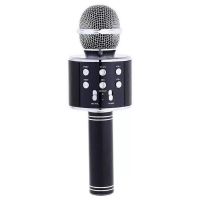 Микрофон для караоке Wster WS-858 Bluetooth с динамиком черный