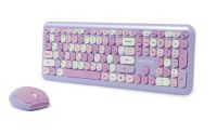 Комплект беспроводная клавиатура+мышь SmartBuy SBC-666395AG-V фиолетовый