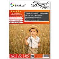 Глянцевая фотобумага SHARCO, 200 гр, A3, 50 листов