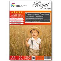 Глянцевая фотобумага SHARCO, 200 гр, A4, 50 листов