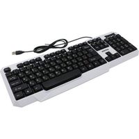 Клавиатура SmartBuy SBK-333U-WK бело-чёрная, USB, с подсветкой