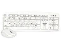 Комплект беспроводная клавиатура+мышь SmartBuy SBC-212332AG-W белый